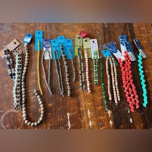NWT BEADS!!! Glass, wood, metal, ceramic